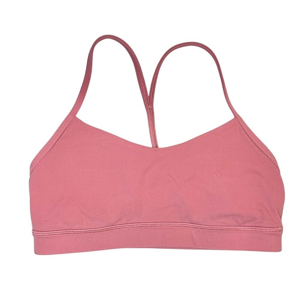 Lululemon Flow Y Bra Nulu Light Support Size 8 Pink